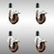 Service Caster 4 Inch 316SS High Temp Glass Filled Nylon 1-5/8 Inch Stem Caster Set Lock Brake SCC-SS316TTLEX20S414-GFNSHT-158-4 - alternate 1
